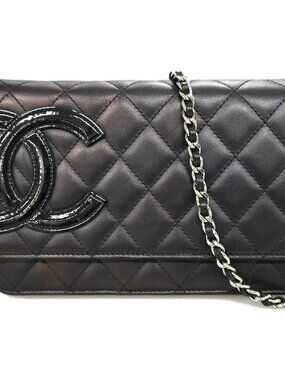 Chanel Calfskin Cambon Ligne WOC Wallet on Chain Shoulder Bag